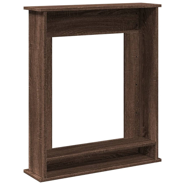 Kaminumrandung Braun Eichen-Optik 75 cm