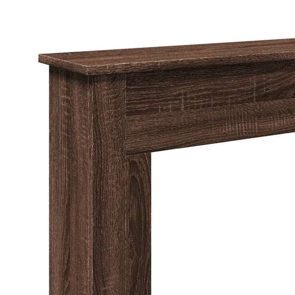 Kaminumrandung Braun Eichen-Optik 75 cm