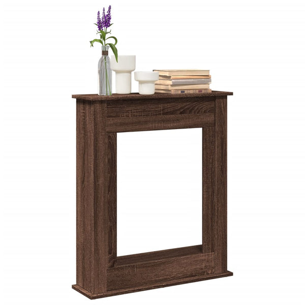 Kaminumrandung Braun Eichen-Optik 75 cm