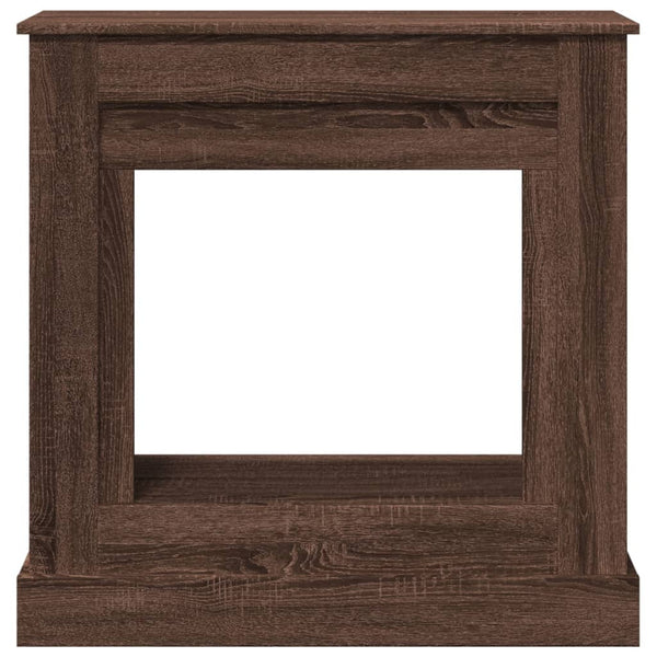 Kaminumrandung Braun Eichen-Optik 90x90 cm