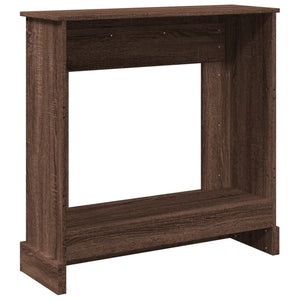 Kaminumrandung Braun Eichen-Optik 90x90 cm