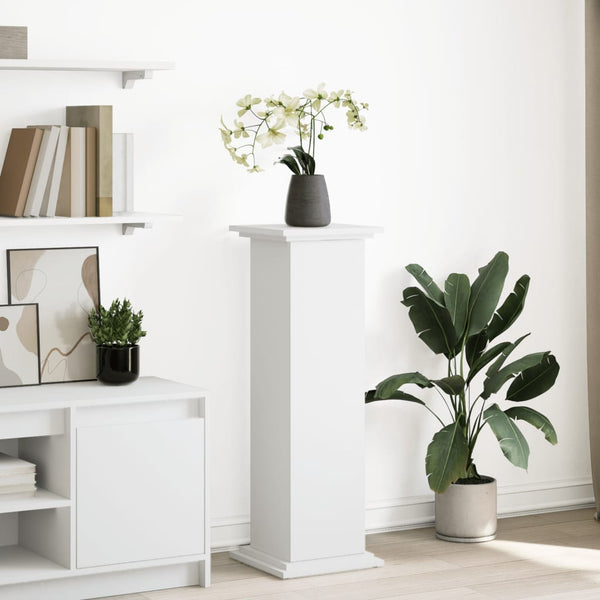 Blumenständer mit Stauraum, Weiß