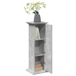 Blumenständer Betongrau mit Stauraum