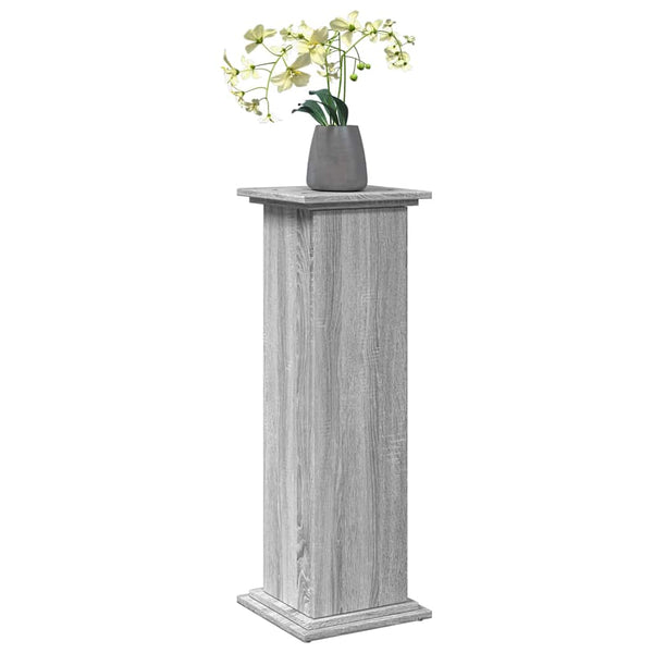 Blumenständer mit Stauraum Grau Sonoma