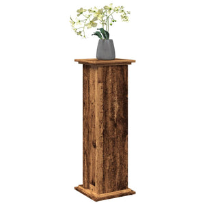 Blumenständer mit Stauraum Altholz-Optik