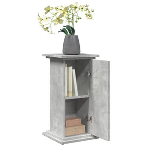Blumenständer Betongrau mit Stauraum