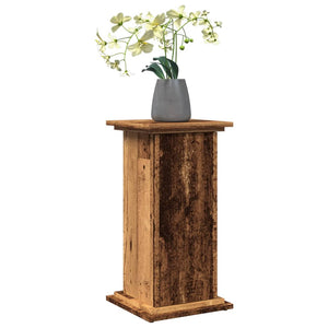 Blumenständer mit Stauraum Altholz-Optik