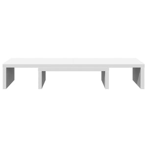 Verstellbarer Monitorständer Weiß 60x24 cm