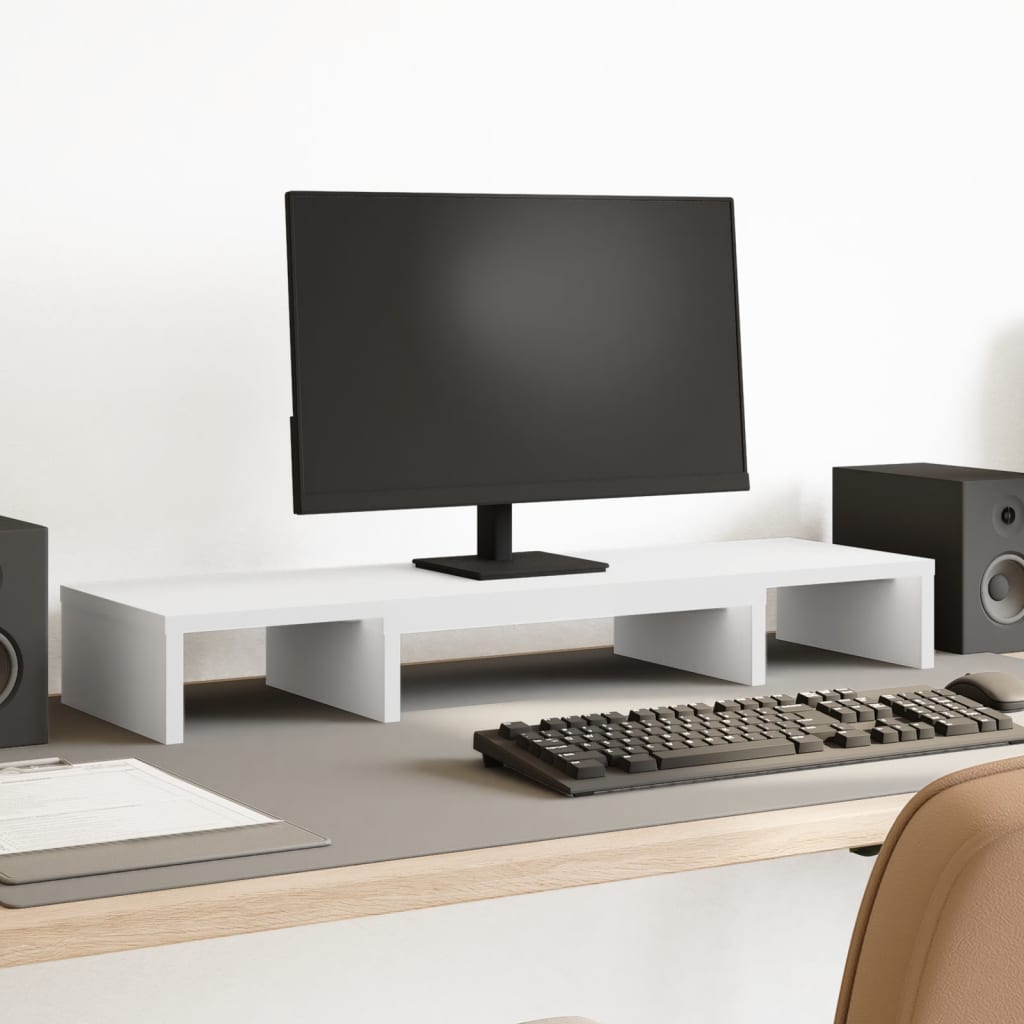 Verstellbarer Monitorständer Weiß