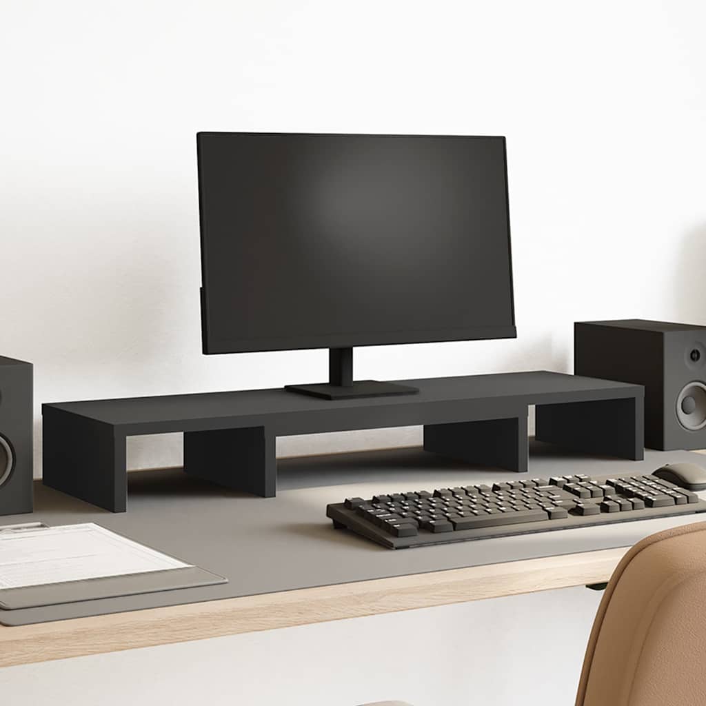 Verstellbarer Monitorständer Schwarz 80cm