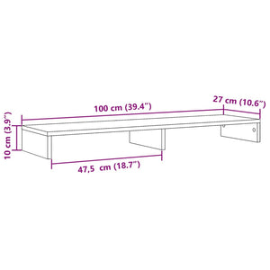 Monitorständer Sonoma Eiche 100 cm