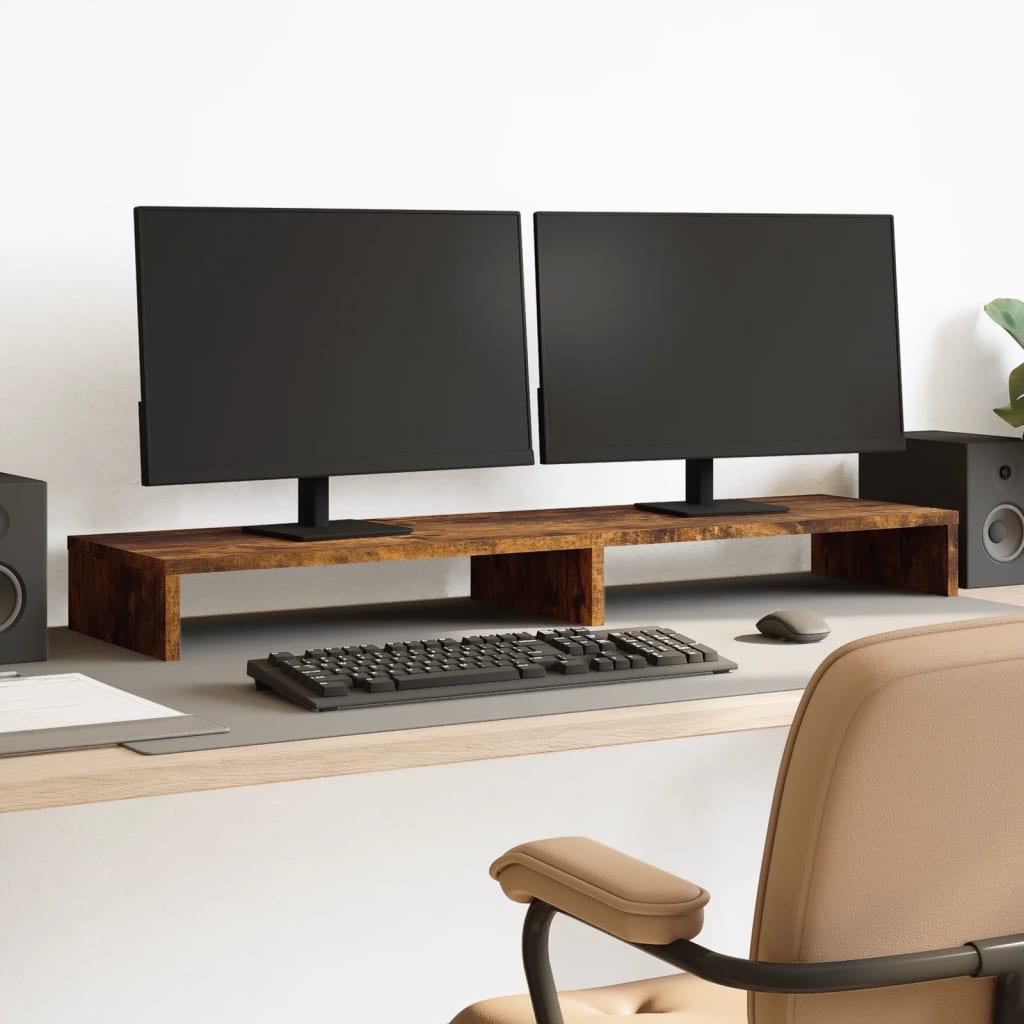 Monitorständer Räuchereiche 100 cm
