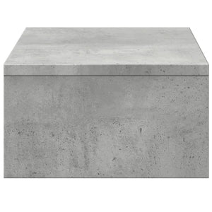 Monitorständer Betongrau mit Schubladen