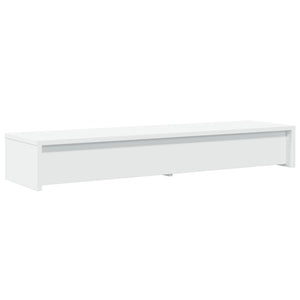 Monitorständer Weiß mit Schubladen 100cm