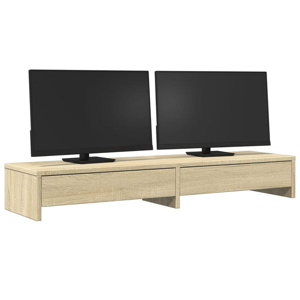 Monitorständer Sonoma Eiche mit Schubladen