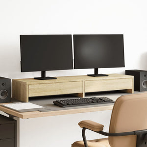 Monitorständer Sonoma Eiche mit Schubladen