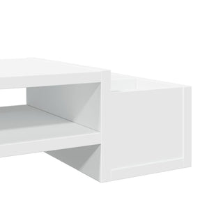 Monitorständer Weiß mit Stauraum