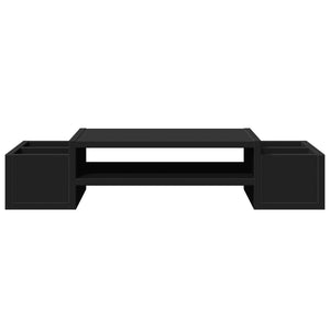 Monitorständer mit Stauraum, Schwarz