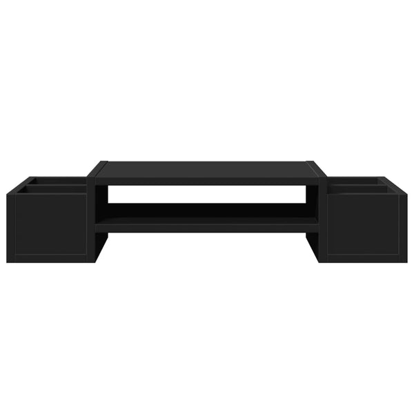 Monitorständer mit Stauraum, Schwarz