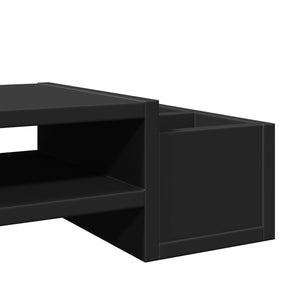 Monitorständer mit Stauraum, Schwarz