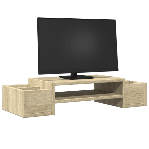 Monitorständer Sonoma Eiche mit Stauraum