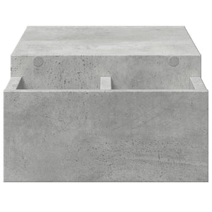 Monitorständer Betongrau mit Stauraum