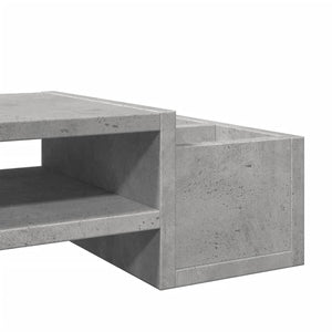 Monitorständer Betongrau mit Stauraum