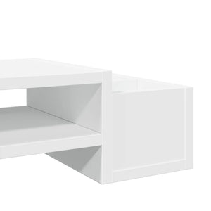 Monitorständer Weiß mit Stauraum