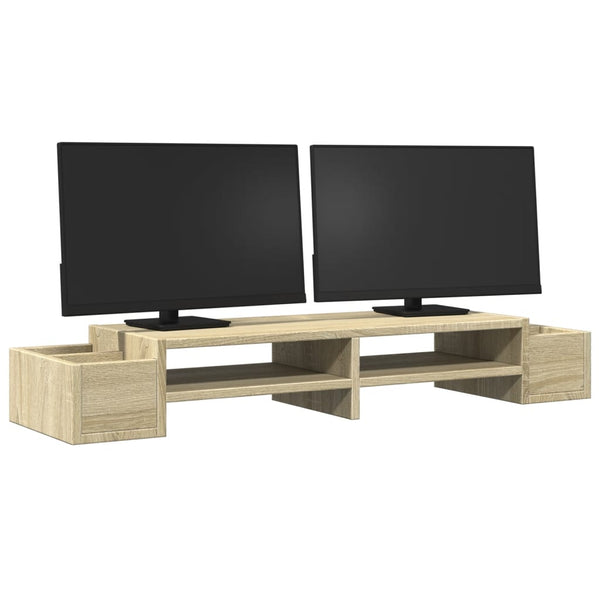 Monitorständer Sonoma-Eiche mit Stauraum