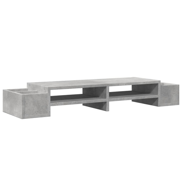 Monitorständer Betongrau mit Stauraum