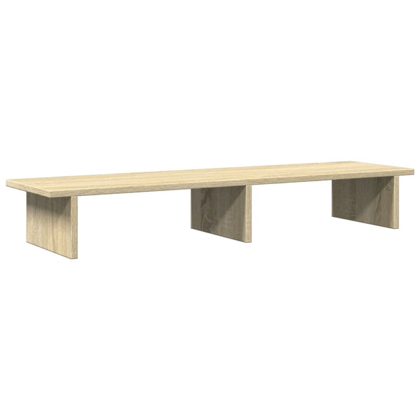 vidaXL Support d'écran chêne Sonoma 100x27x15 cm Bois d'ingénierie