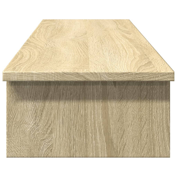 vidaXL Support d'écran chêne Sonoma 100x27x15 cm Bois d'ingénierie