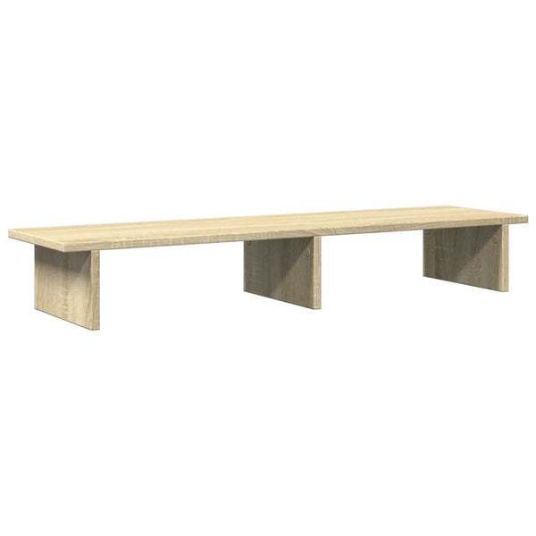 vidaXL Support d'écran chêne Sonoma 100x27x15 cm Bois d'ingénierie