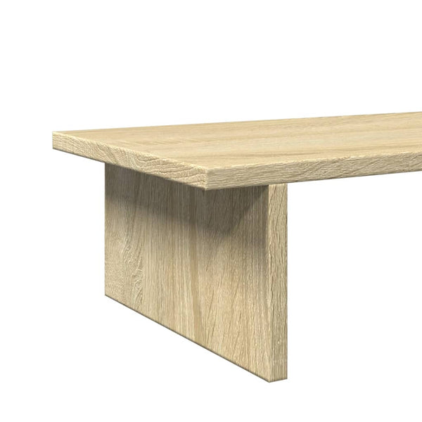 vidaXL Support d'écran chêne Sonoma 100x27x15 cm Bois d'ingénierie