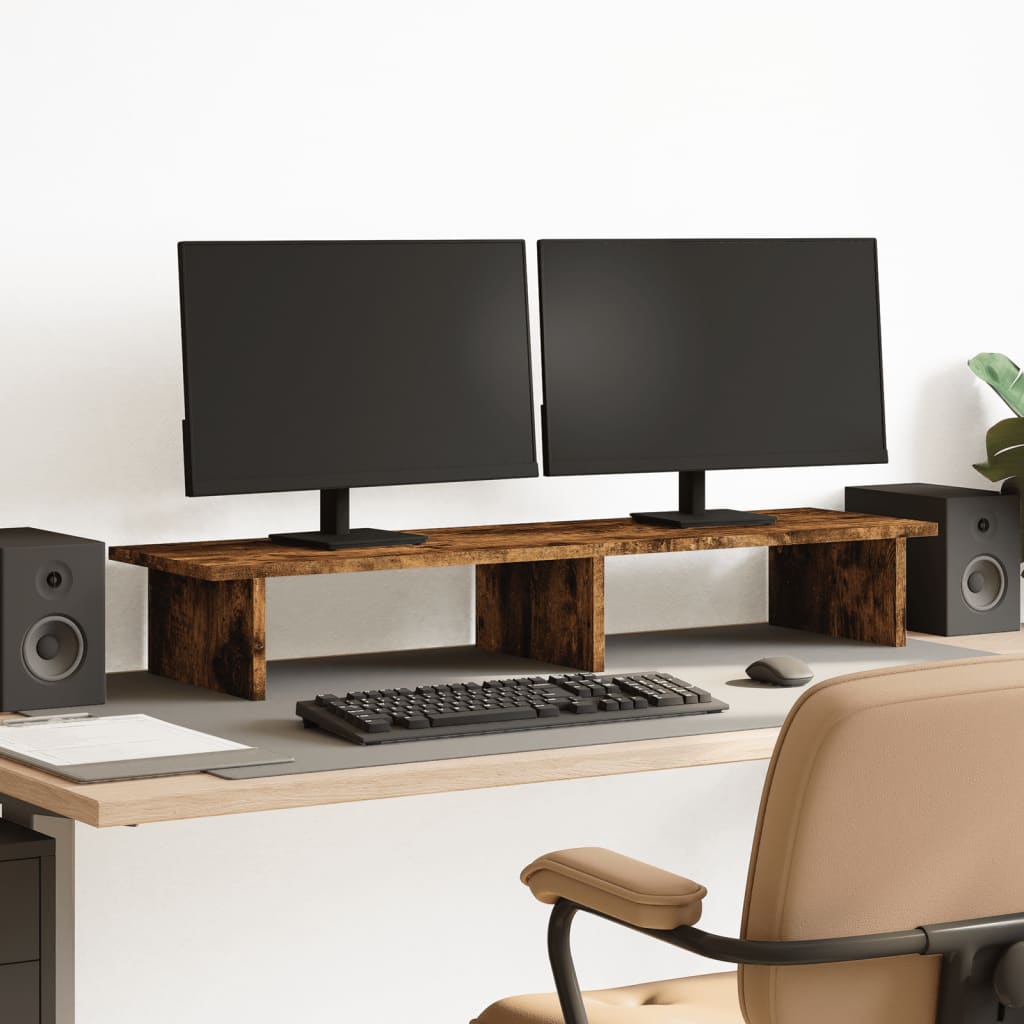 Monitorständer Räuchereiche 100 cm
