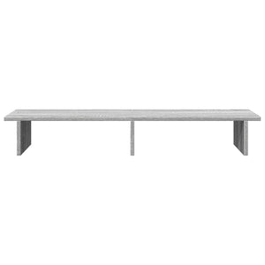 vidaXL Support d'écran gris Sonoma 100x27x15 cm aggloméré