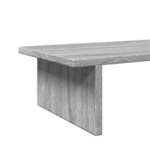 vidaXL Support d'écran gris Sonoma 100x27x15 cm aggloméré