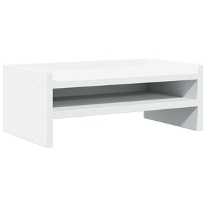 Monitorständer Weiß Holzwerkstoff 42x24x16 cm