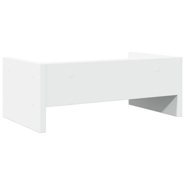 Monitorständer Weiß Holzwerkstoff 42x24x16 cm
