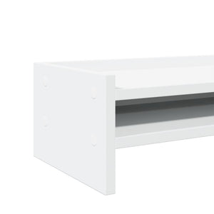 Monitorständer Weiß Holzwerkstoff 42x24x16 cm