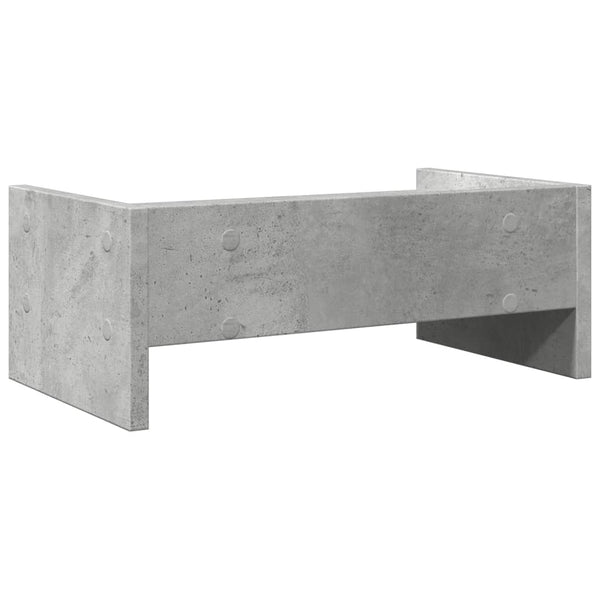 Monitorständer Betongrau 42x24x16 cm
