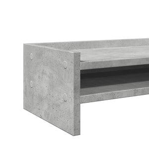 Monitorständer Betongrau 42x24x16 cm