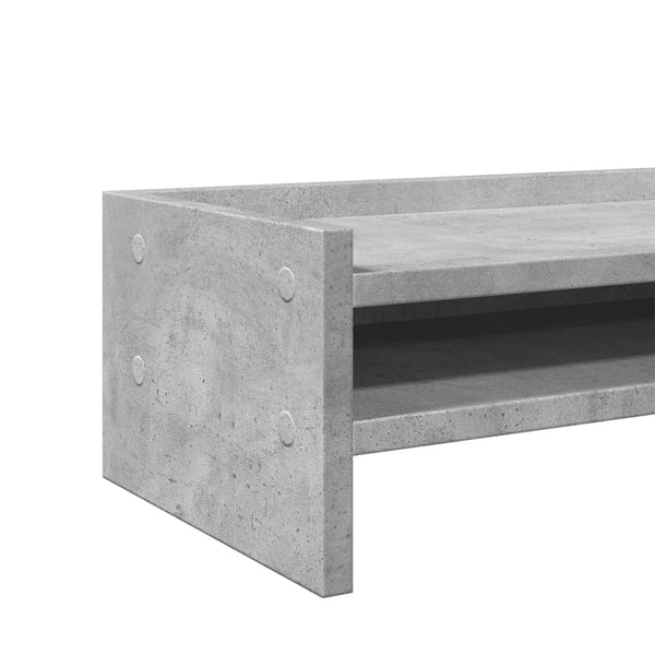 Monitorständer Betongrau 42x24x16 cm