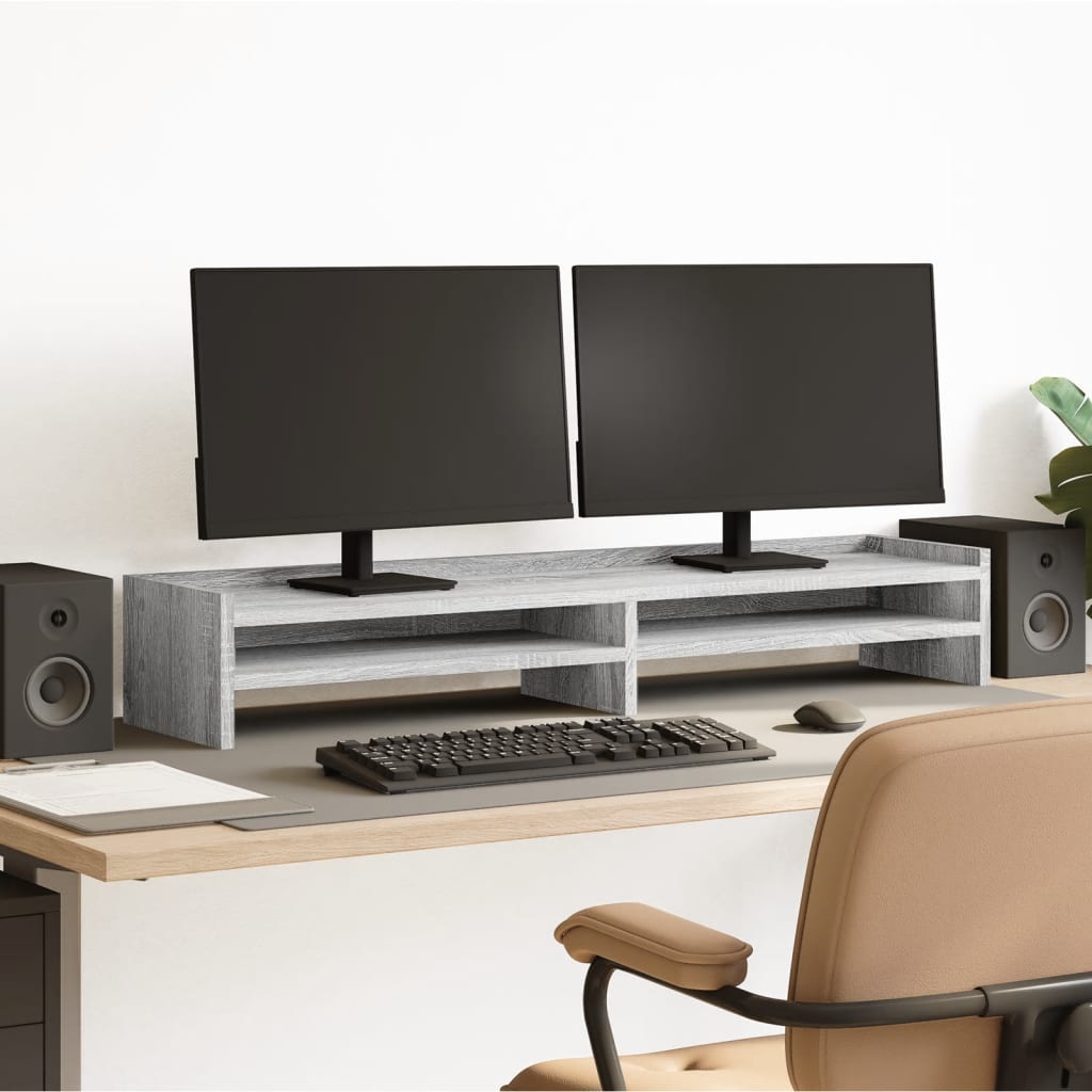 Monitorständer Grau Sonoma 100 cm