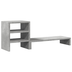 Monitorständer Betongrau mit Organizer