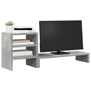 Monitorständer Betongrau mit Organizer
