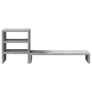 Monitorständer Betongrau mit Organizer