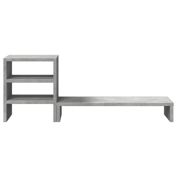 Monitorständer Betongrau mit Organizer