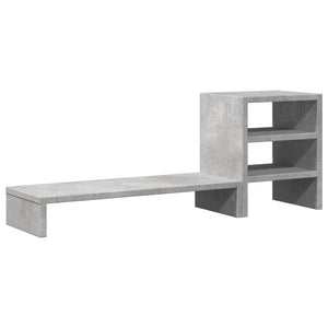 Monitorständer Betongrau mit Organizer