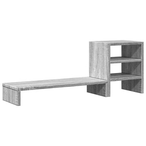 Monitorständer mit Organizer Grau Sonoma